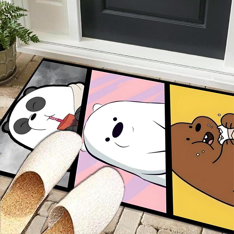 Nightly Friends bears Adventure Office Rug Chair Mat, Game Carpet, Suitable for Front Door, Bedroom, Living Room, Desk, Holiday Gift