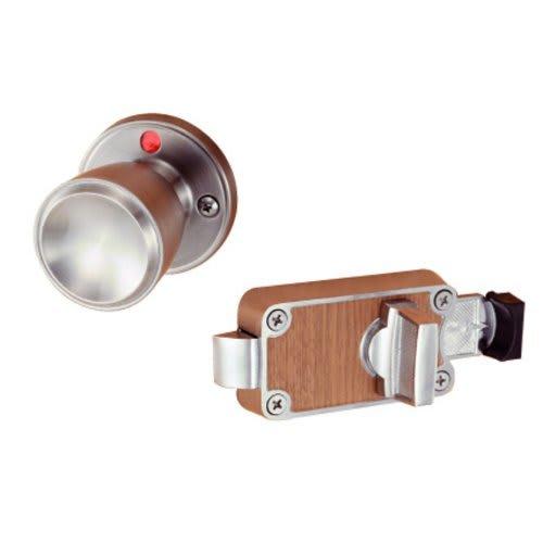 

Kawaguchi Giken Indoor Door Knob, High-Speed Steel, with Indicator Lock, for Toilets, Outward Opening, BS53mm