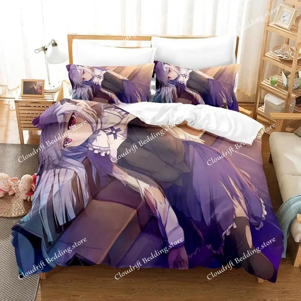 New 3d Print Kawaii Anime Absolute Duo Bedding Set Single Twin Full Queen King Size Bed Set Adult Kid Bedroom Duvet Cover Sets02