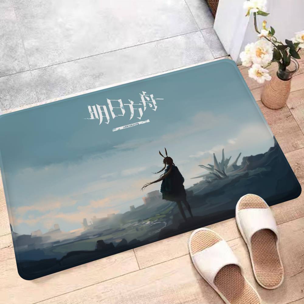 Video Game A-Arknights Room Mats Cheaper Anti-slip Modern Living Room Balcony Printed Household Carpets