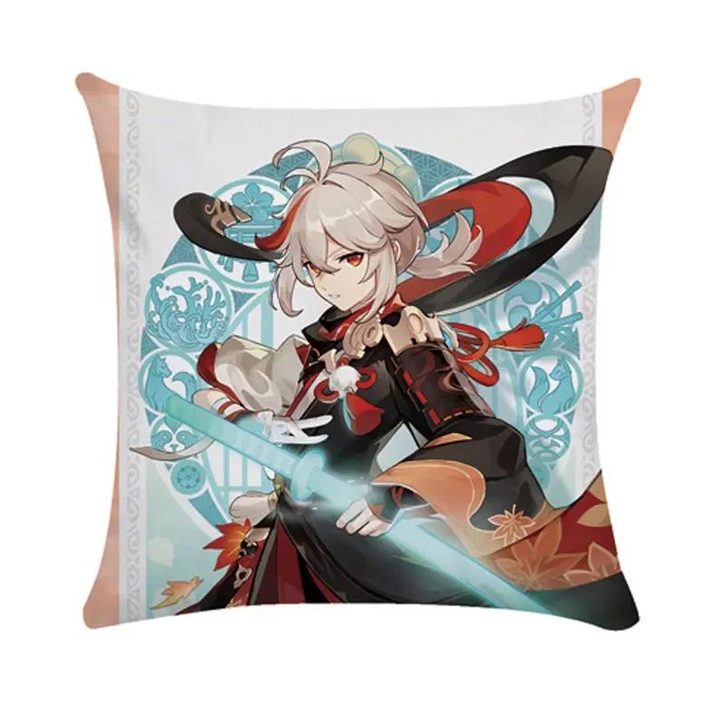 40/45/50cm Genshin Pillowcases Dormitory Sofa Bedside Cushion Cover Cartoon Anime Home Decor Throw Pillow Case