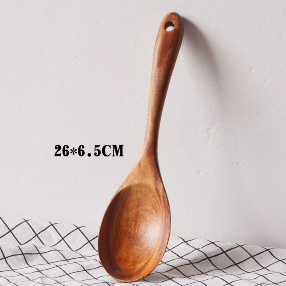 2Pcs Acacia Wood Salad Servers Polished Portable Salad Tongs Long Handle 10.5 Inch Spoon and Fork Set Serving Utensils