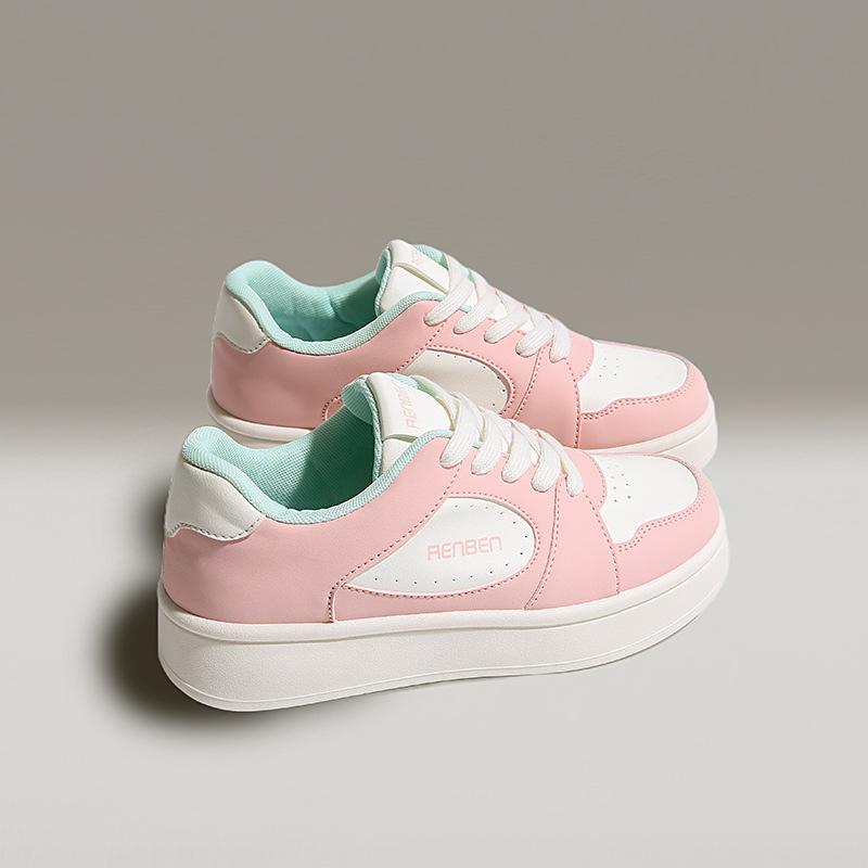 Fashion Women's Spring New Breathable Casual Shoes Fashionable Versatile Platform Non-slip Board Shoes