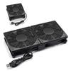Dual Fan Electronic Cooling Fan DC 5V USB Laptop Radiator Professional Computer PC Fan  DVR TV Box