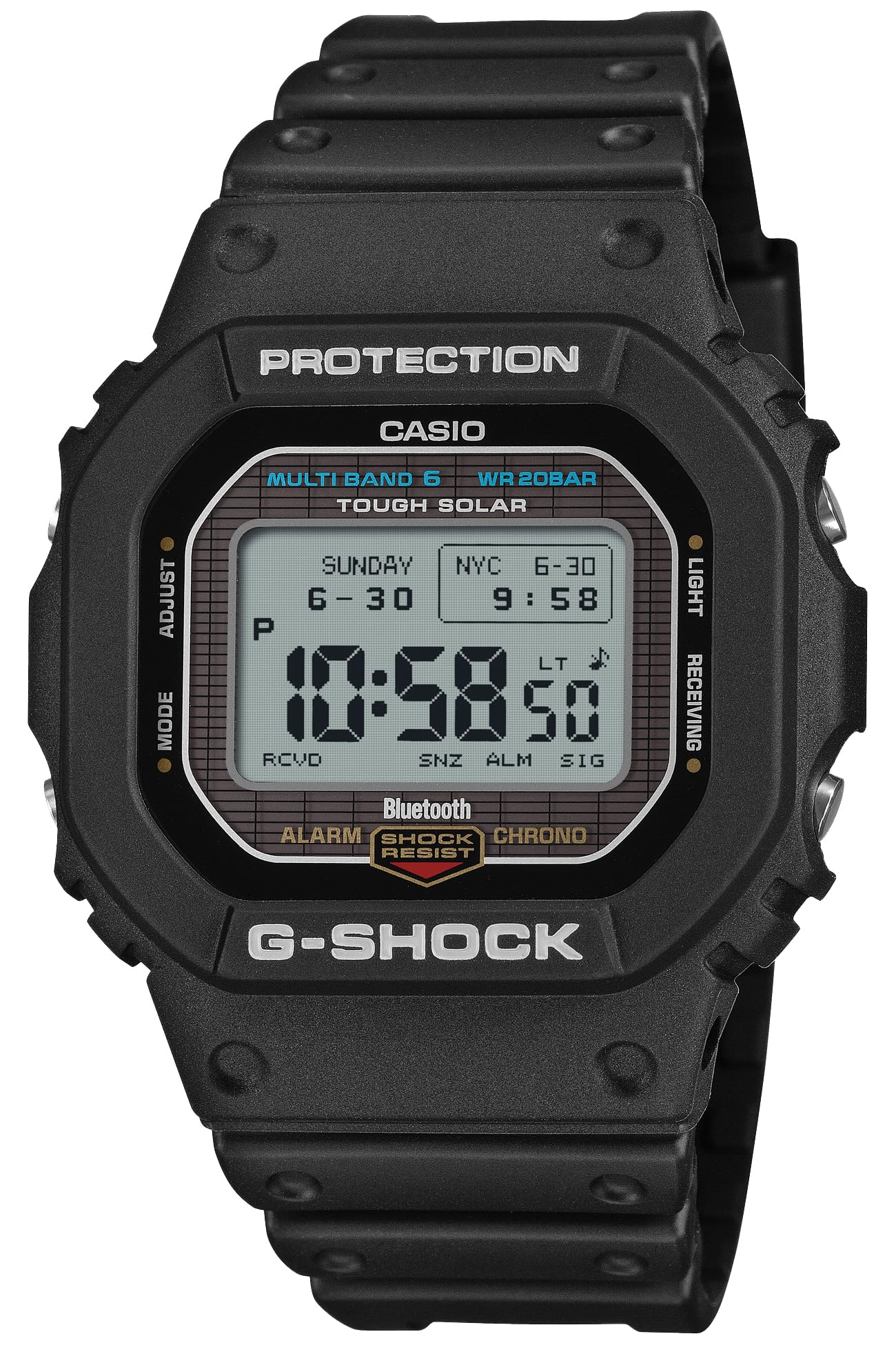 

Часы Casio Черные с MIP Солнечные и Экологически чистые материалы G-Shock GW-BX5600-1JF Мужские ЖК-дисплей, Bluetooth, Радиоуправляемое питание,