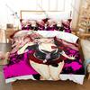 Danganronpa Monokuma Bedding Set 3Pcs Quilt Cover Pillowcase Cartoon Home Textile All Sizes Bed Set