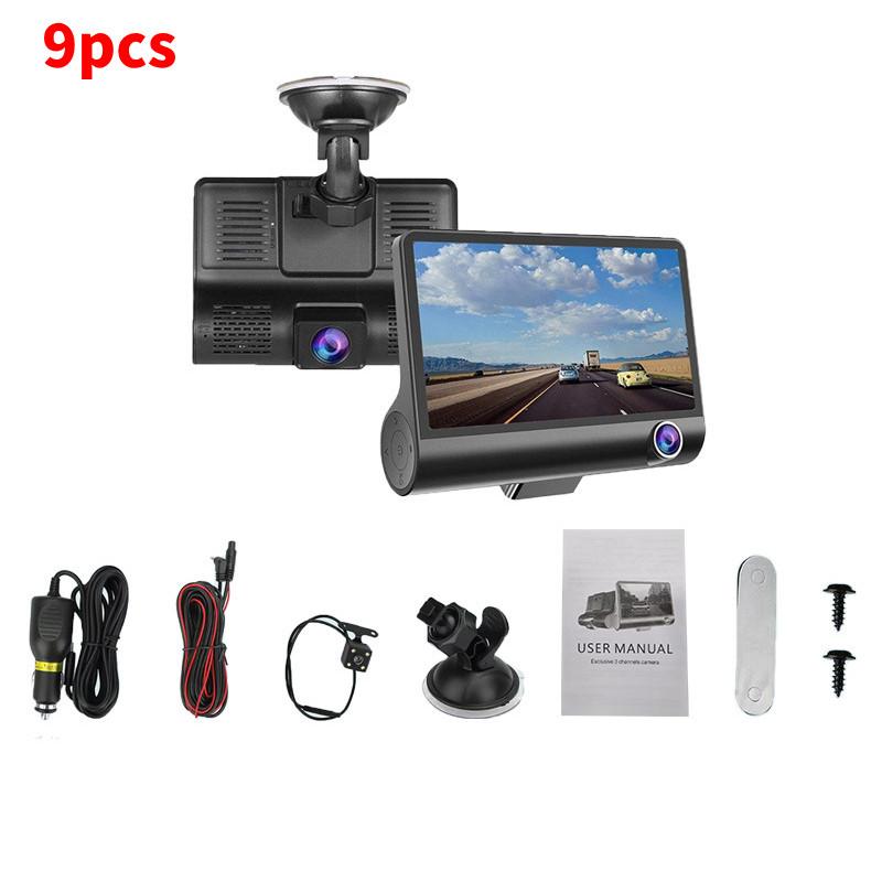 1080p In 4 Car Camera Recorder Dual Front And Rear Dash Night Cam
