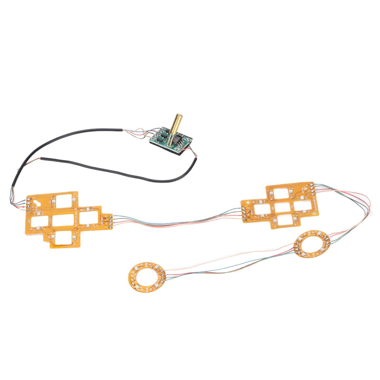 

Светодиодная панель беспроводного контроллера для PS5, многоцветная панель с джойстиком-рокером, крестообразная клавиша