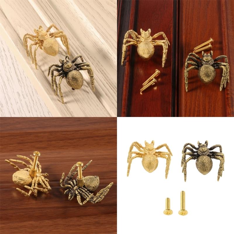 Solid Brasses Novelty Spiders Cabinet Handle and Drawer Pull for Easy Installation Durability Corrosions Resistant