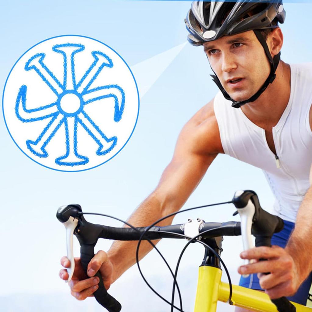 Flexible Helmet Liner Pad ABS Silicone Inner Pad Soft Breathable Safety Helmet Padding for Road Bike Motorcycle Daily Riding Helmet Accessories