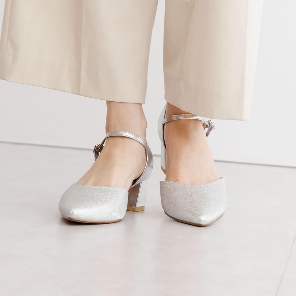 HIMIKO / Himiko / Separate Strap Pumps / 640010 Silver 3L
