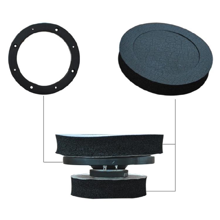 6.5" Sound Insulation Rings Universal Bass Blocker Speaker Enhancer Soundproof Speaker Baffle Door Speaker Fast Rings