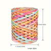 1pcs Colored 262 Feet Raffia Paper Ribbon,6 Colored Packing Paper String Perfect for Gift Wrapping and DIY Decoration