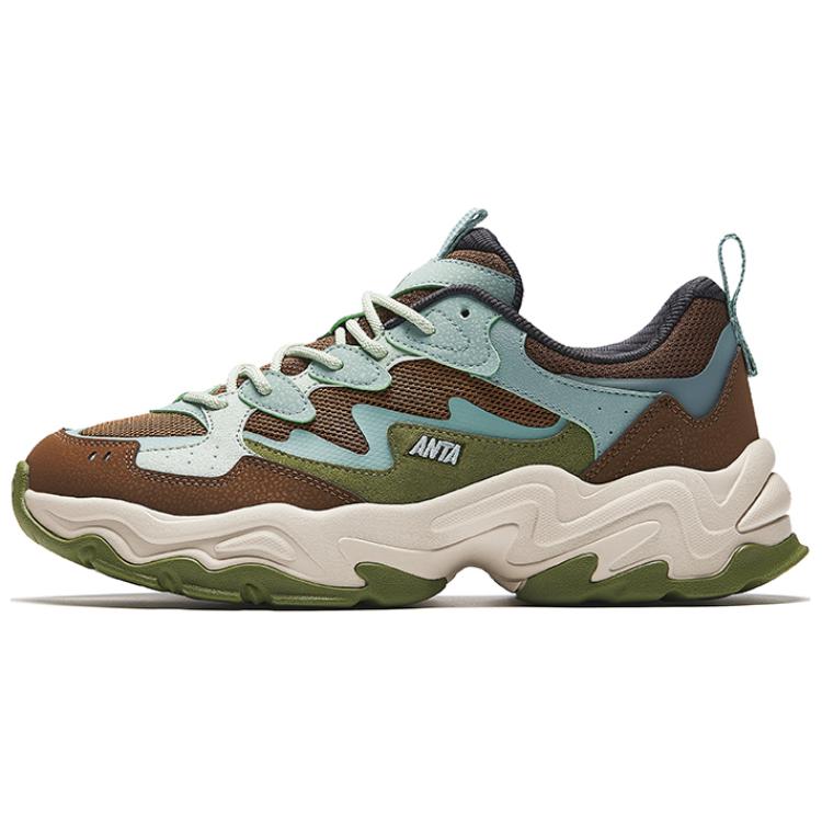 

ANTA Retro Dad Shoes Brown Green Blue Men 112438855-4 40.5