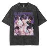 Hot Sale Funny Girl Dinner Caleb Game Graphic Print T-Shirt Men Women Casual Oversized Cotton Streetwear Y2K Harajuku Vintage Washed Summer New Tee