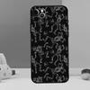 Black Aesthetic Skeleton Digital Phone Case For iPhone 17 Air 16 15 14 12 11 13 Pro Max 12 13 mini 15 16 Plus 16e Cover Coque