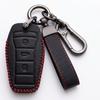 Leather Car Key Case Cover For JAC Sihao JS6 e-JS4 e-J7 JS2 J7 T6 T8 T9 EV Moskvich 3e Fob Protector Holder Auto Key Shell