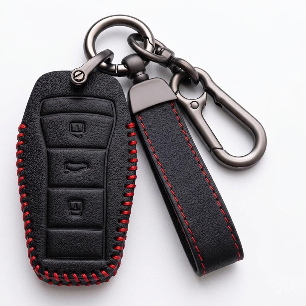 Leather Car Key Case Cover For JAC Sihao JS6 e-JS4 e-J7 JS2 J7 T6 T8 T9 EV Moskvich 3e Fob Protector Holder Auto Key Shell
