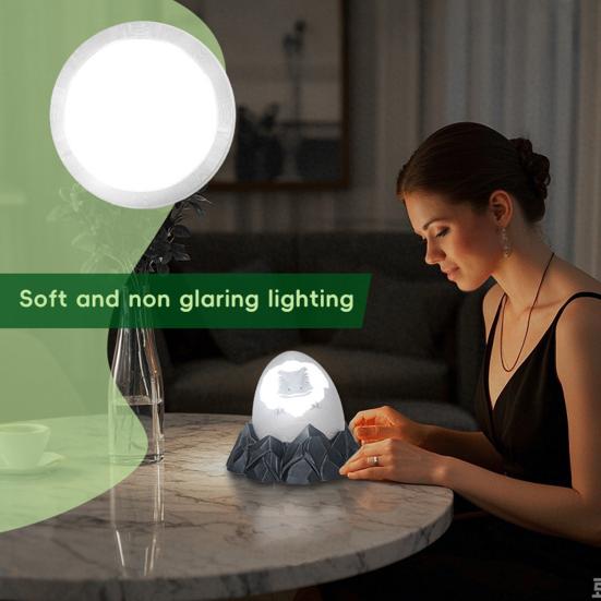 Yousheng Dinosaur Night Light Desktop Baby Dinosaur Lamp Dinosaur in Egg LED Bedside Lamp for Bedroom Children's Room Decoration