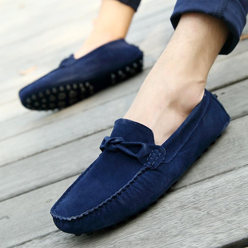 New Doudou Shoes Men's Leather Shoes Fashion Casual Men's Shoes Trend Leather Matte Feet Lazy Driver Shoes