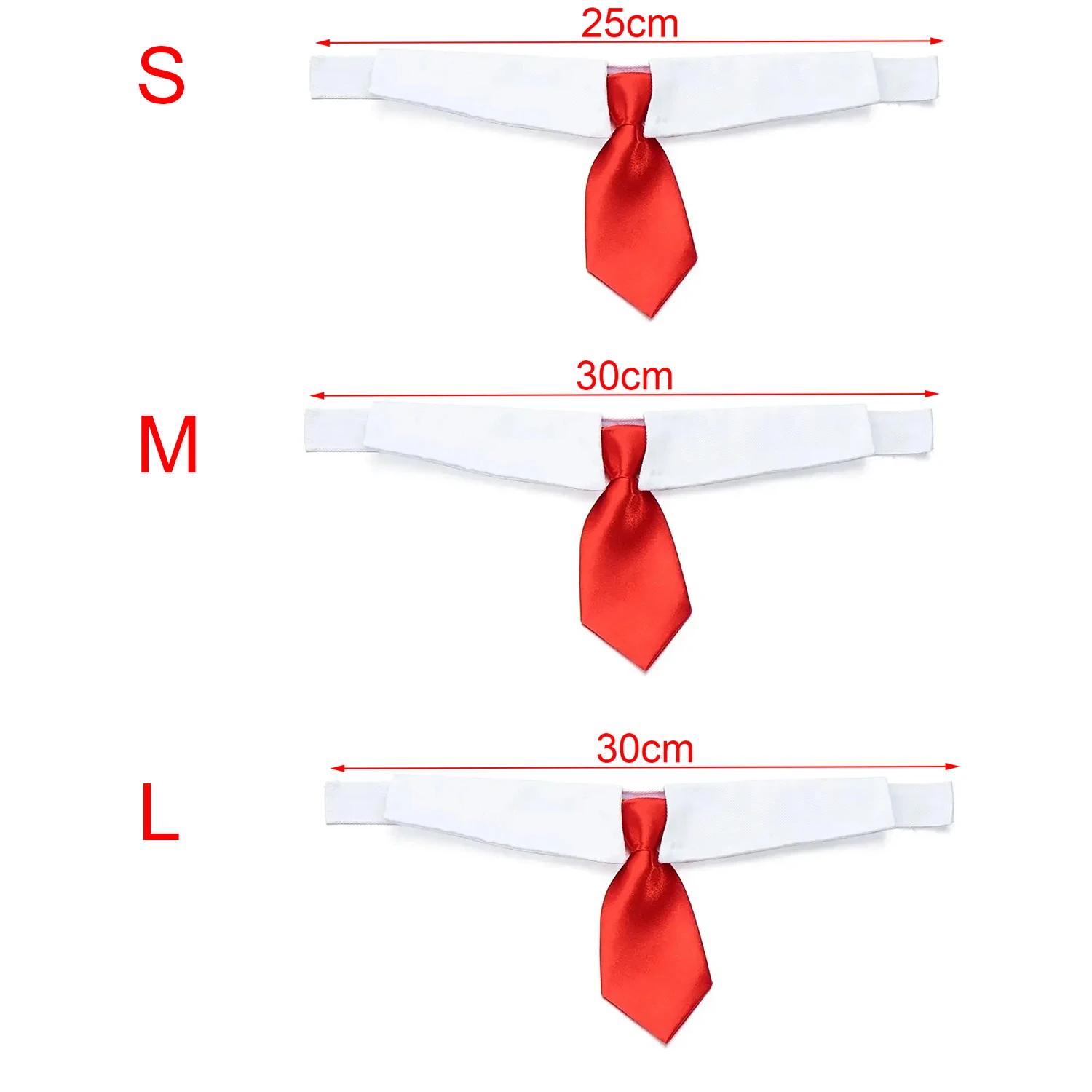 

Галстук-бабочка для щенка, регулируемый галстук для питомца, костюмный формальный ошейник для маленьких собак и кошек, галстуки для груминга щенков, 1 шт. L красный