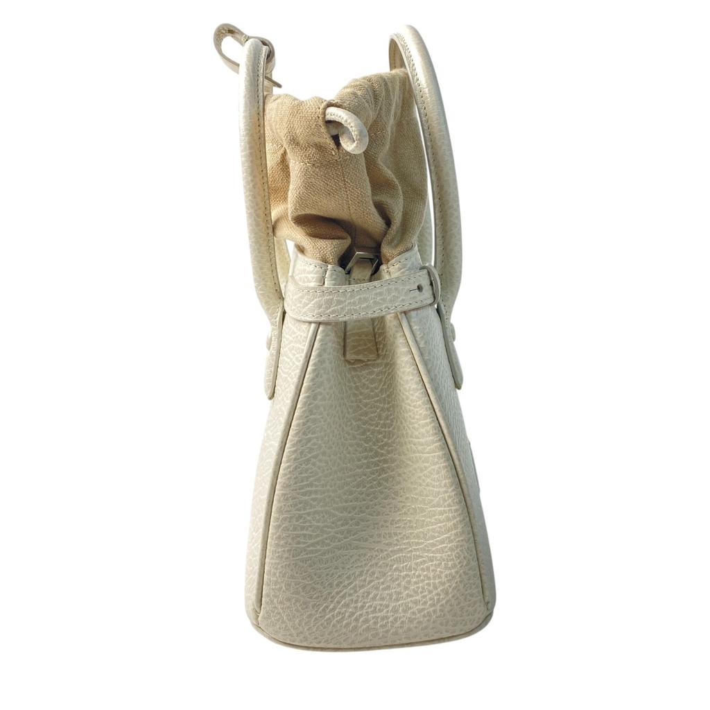 Used Maison MargielaShoulder Bag Ivory Leather Women