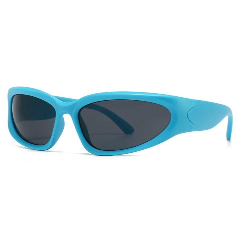 Unique Y2K Designer Luxury Sunglasses Women Rectangle Big Frame Sun Glasses For Men Outdoor UV Protection Classic 2000S Black Sh