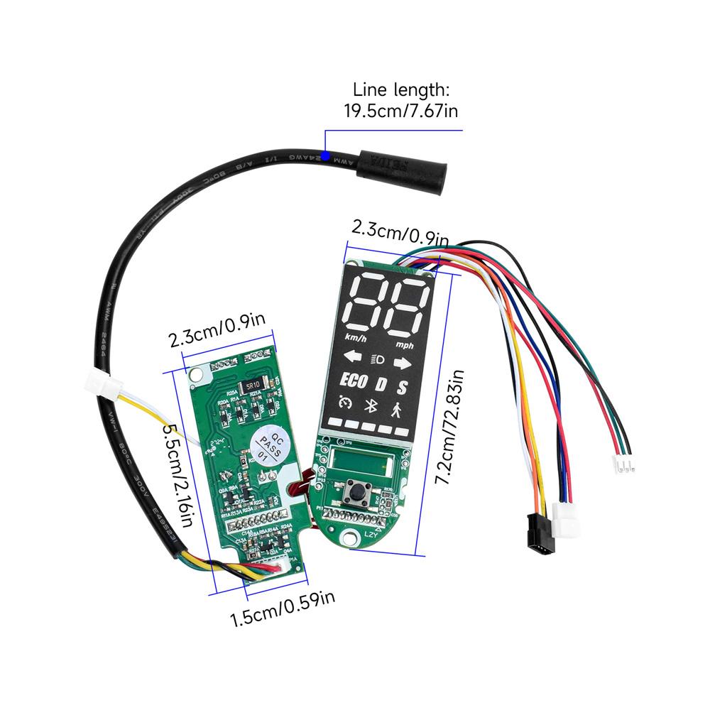 Schermo del Display dello Strumento Adatto per Ninebot Max G2 Display del Cruscotto Scheda Madre Scooter Elettrico Accessori Parte di Ricambio