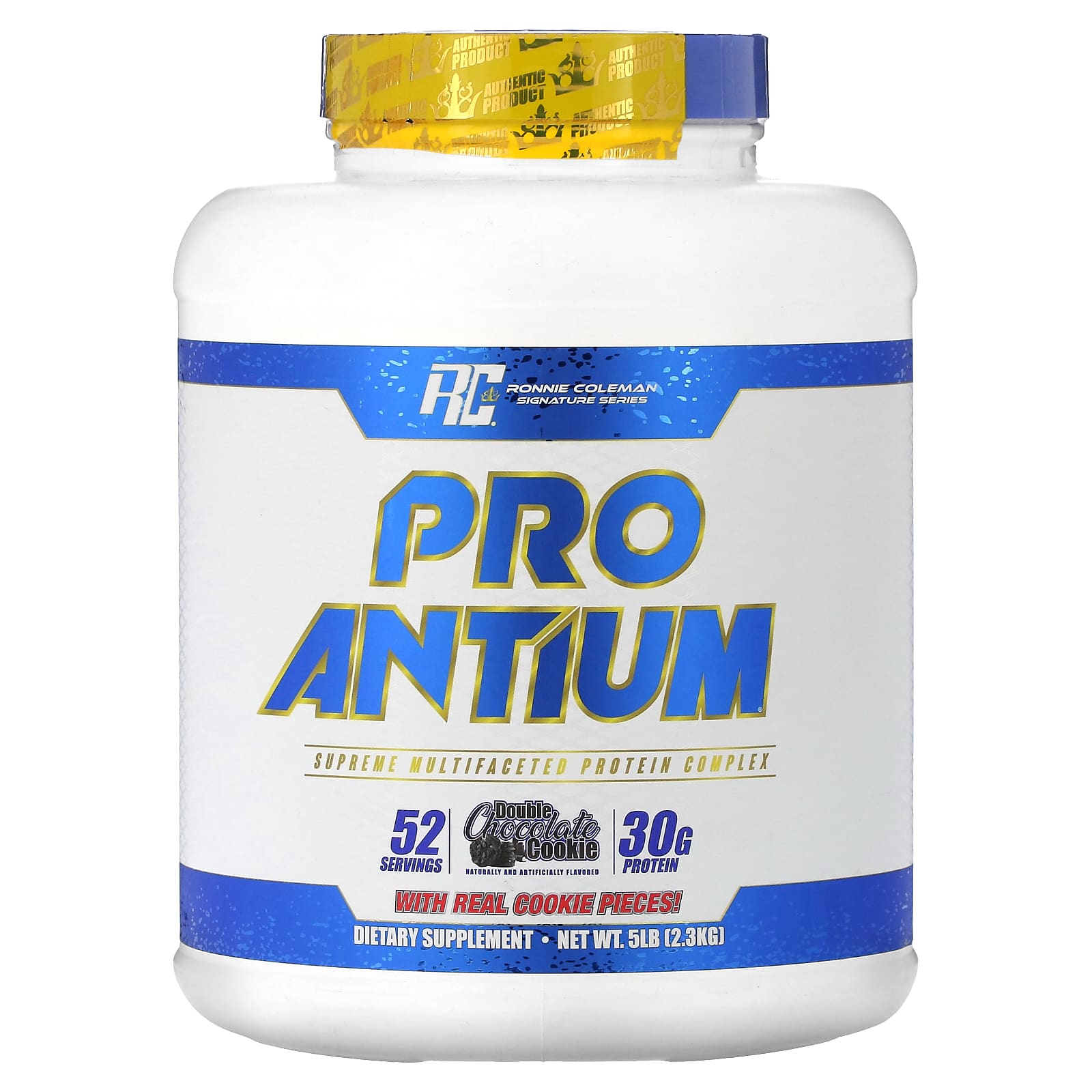 

Ronnie Coleman, Signature Series, Pro Antium, Double Chocolate Cookie, 5 lb (2.3 kg)