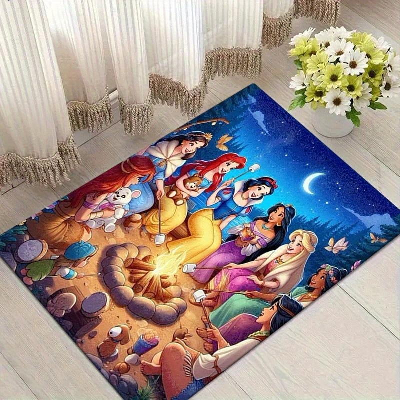 

1pc Princess Pattern Area Rug Soft Flannel Floor Mat for Living Room,Office,Bedroom and Carpet 60cm by 90cm