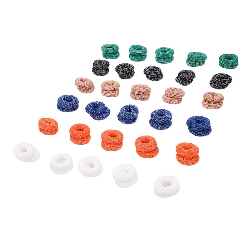 30pcs Finger Stretcher Tubular Bandage Elastic Breathable Finger Protectors Reusable Thumb Bandage Mixed Color