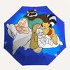 Sleepy,Raccoon,Rabbit Fashion Umbrella, Automatic Opening and Closing Cartoon Design, Iron Ribs and Handle, 8 Ribs, Suitable for All Occasio