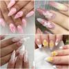3D Flower Silicone Nail Mold Lily & Hibiscus Petals Carving Template Gel Polish Stencils for Spring Summer Manicure Decor