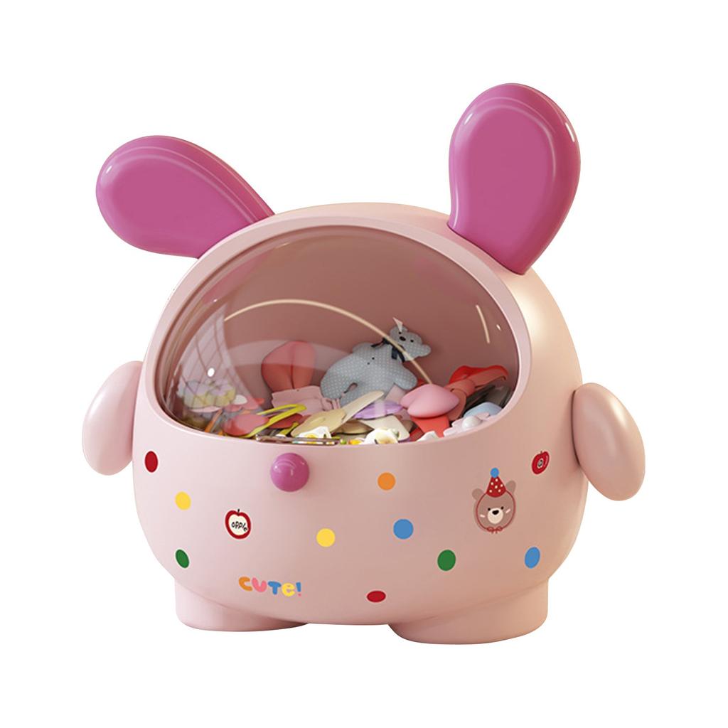 Cute Cashier Candy Storage Box Plastic Transparent Tape Cover Desktop Cartoon Creative Bar Multi Functional Tea Bag Storage Box