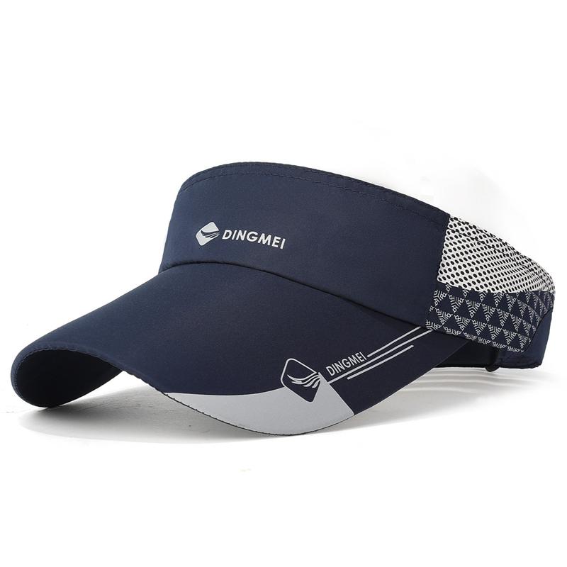 Summer Long-Brim Sunscreen Quick-Drying Hat for Unisex Outdoor Street Sports Running Empty Top Hat