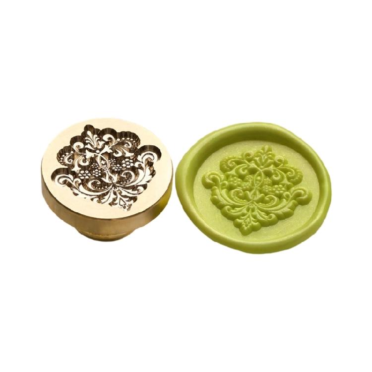 Flower Embossed Wax Seal Stamp Metal Sealing Stamp Head for Seal Envelope Valentines Card Wedding Invitation Wine Bottle