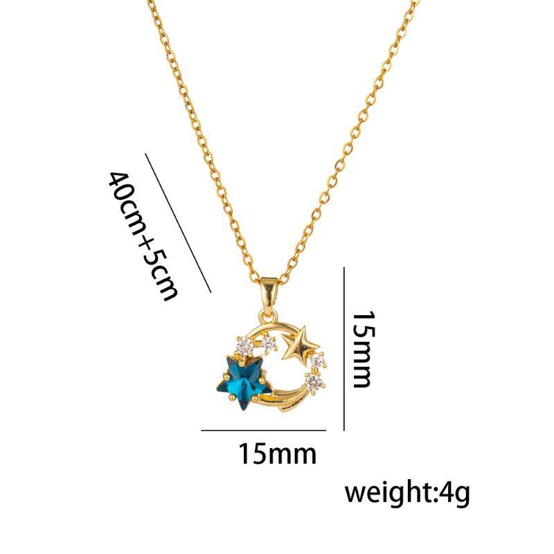Specially for titanium steel planet starry sky non-fading necklace women's fashion personality versatile high-end sense collarbone chain jewelry