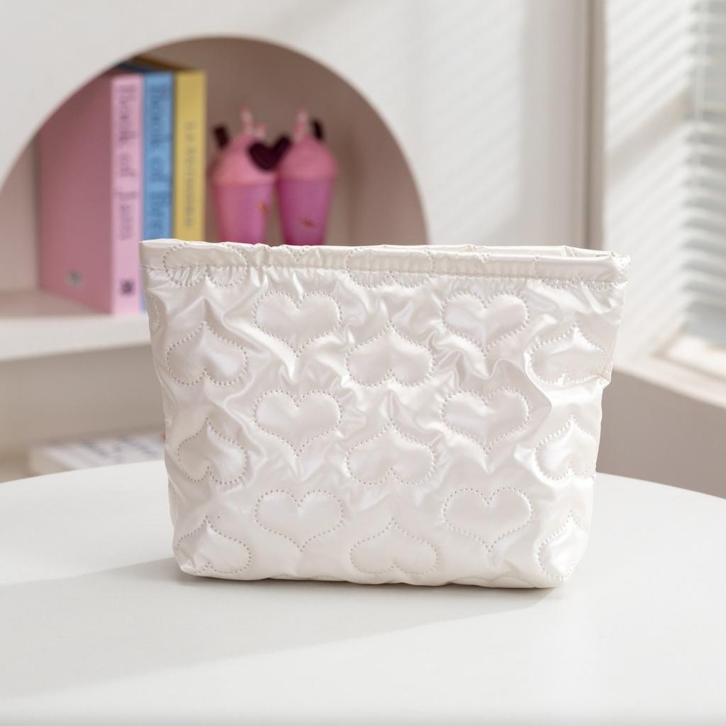 Travel Cosmetic Organizer Women Cute Makeup Bag Toiletry Storage Pouch
