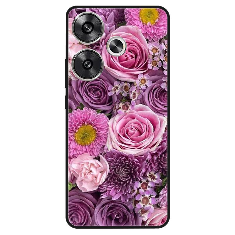 For Xiaomi Poco M6 4G Case Shockproof Soft Silicone TPU Bumper for Poco M6 4G Cover PocoM6 4G 2024 Lovely Luxury Cartoon Fundas