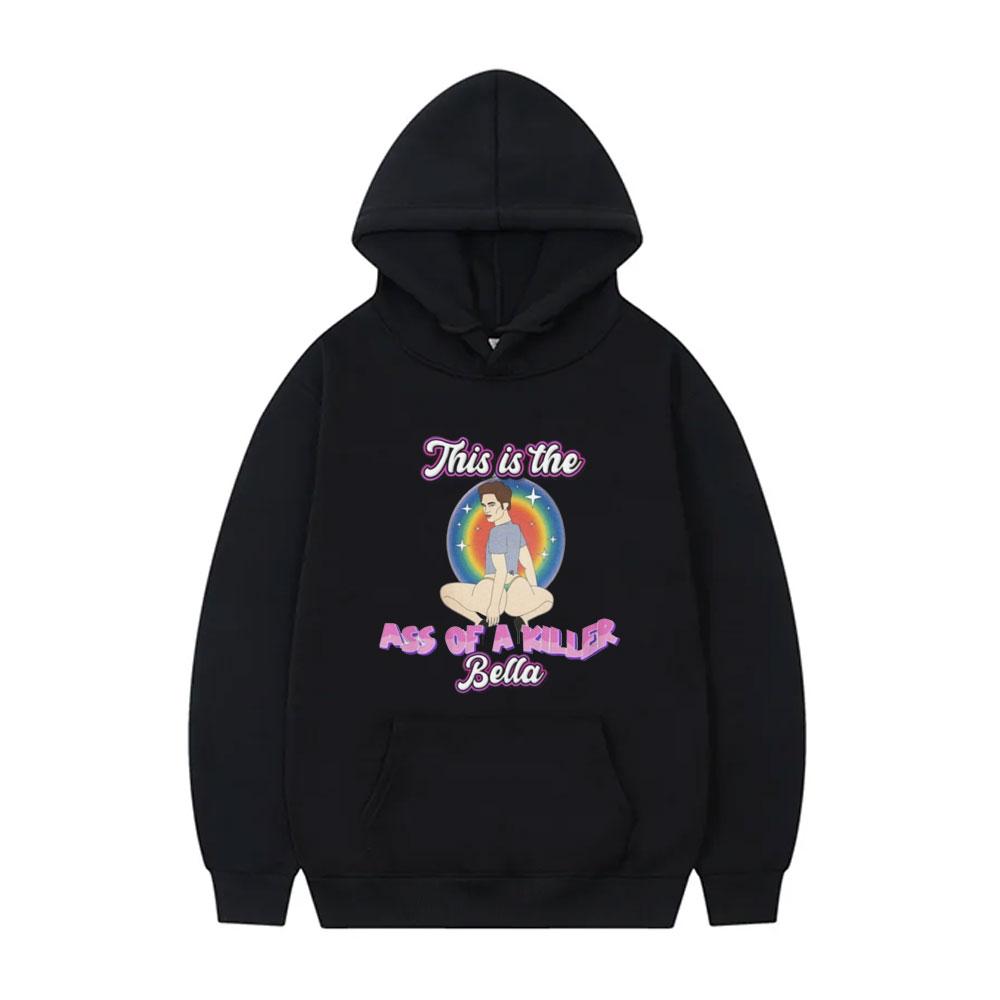 Twilight Edward Cullen Parody Robert Pattinson This Is The Ass of A Killer Bella Funny Meme Hoodie Casual Oversized Pullover