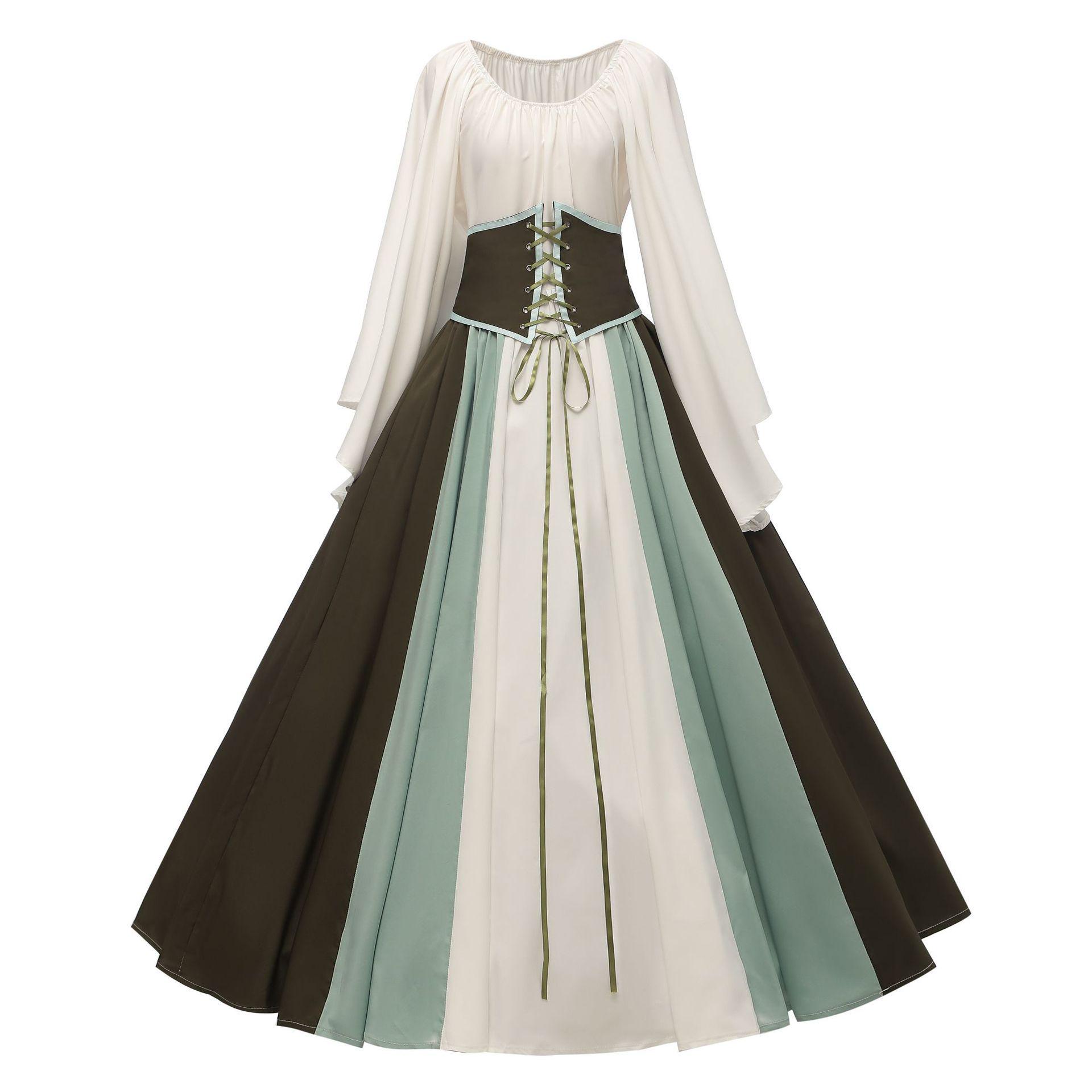

Halloween Medieval Renaissance Women s Cosplay Dress Costume L