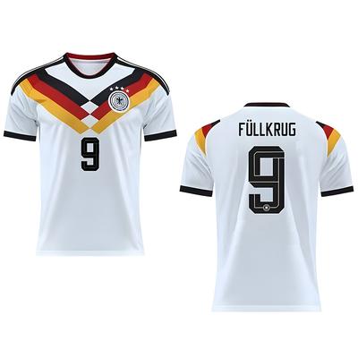 2026 World Cup Germany Home Jersey Number 9 Fullkiug Football Unisex Tee