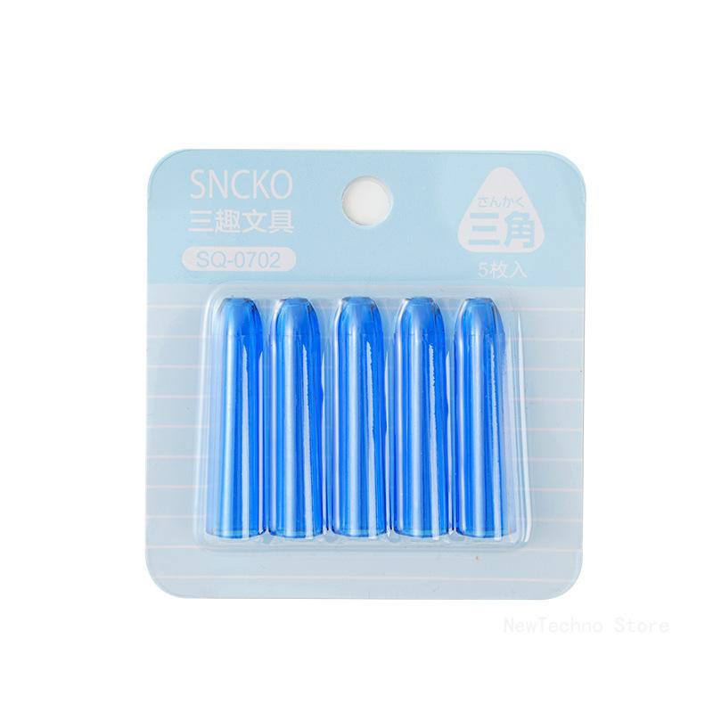 5PCS/set Pen Cover Clear Plastic Pencil Cap Transparent Pencil Top Pencil Protective Cap Extender
