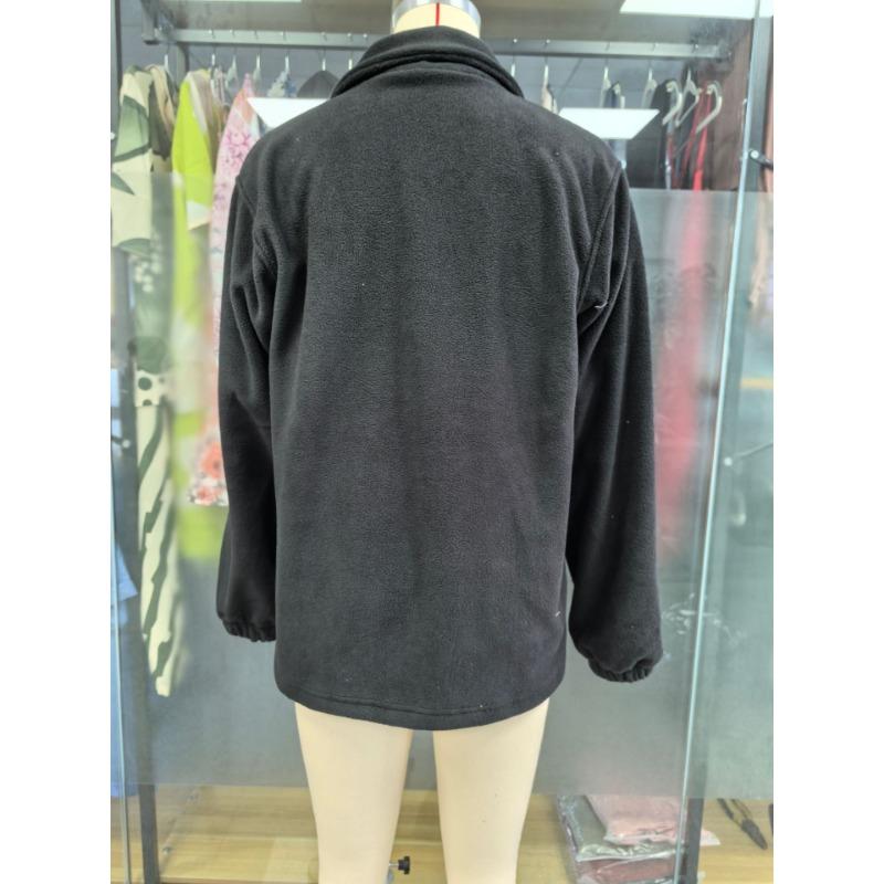 Men S Fleece Stand Collar Zip Up Sweatshirt Casual Outerwear