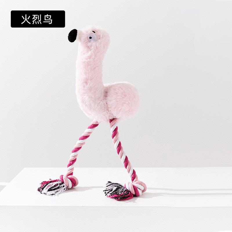 Dog Toys Shoes Pet Cotton Rope Slippers Sound Making Toys Teeth Cleaning Built-in BB Airbag Round Ball Bell Various
