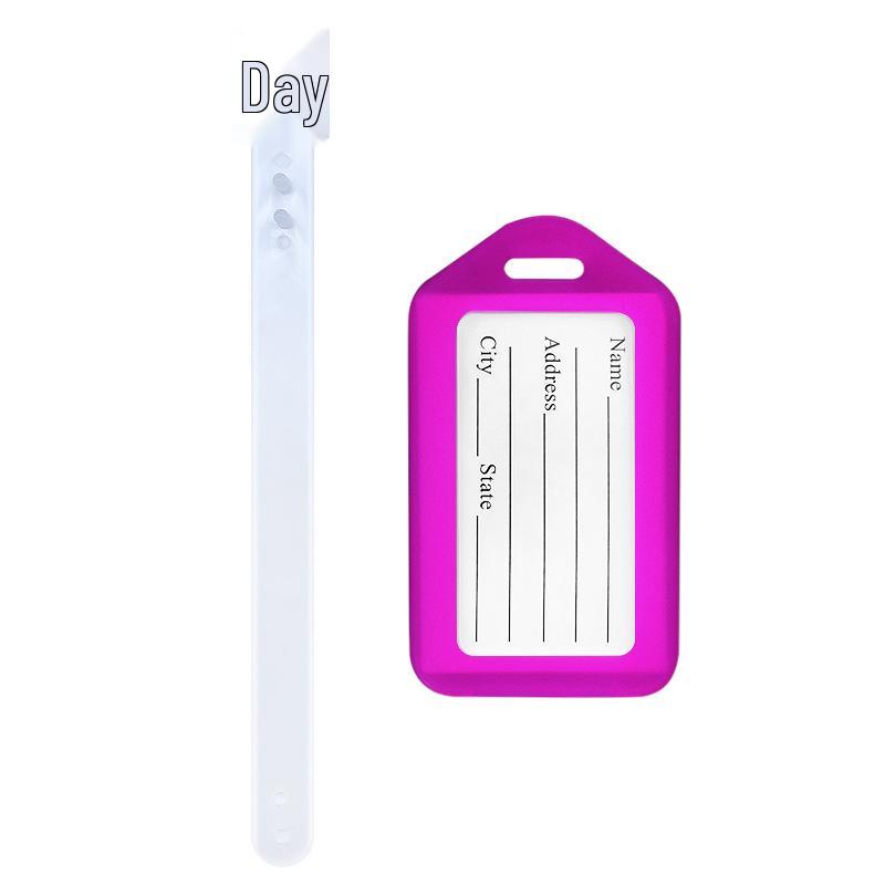 Airplane Luggage Tag Identifier: Suitcase Name & Boarding Pass Label.