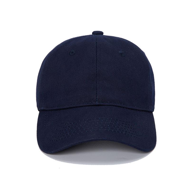 Casquettes de baseball pour hommes, ajustables, couleur unie, décontractées, unisexes, en coton, avec logo imprimé brodé personnalisé