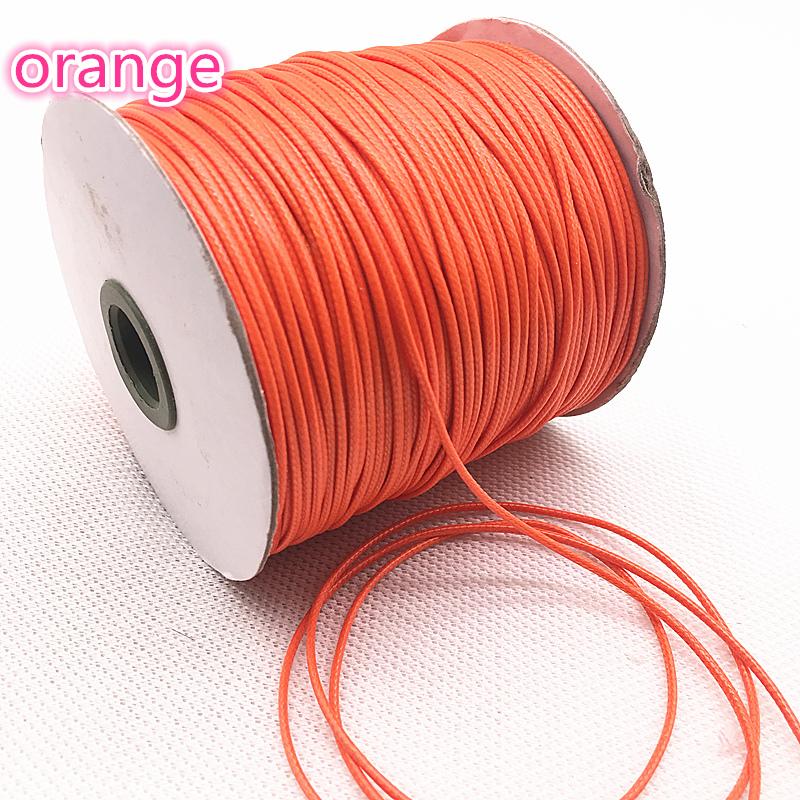 

NEW 10 Meters 1mm 1.5mm Waxed Cotton Cord Waxed Thread Cord String Strap Necklace Rope Bead DIY Jewelry Making for Bracelet 1.0mm(10meters)