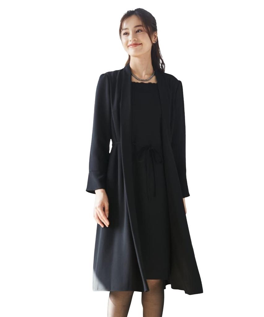 lightweight dress sizes [Nissen] [Mourning/Formal Clothes] Washable, wrinkle-resistant, ensemble, open-front <large available>