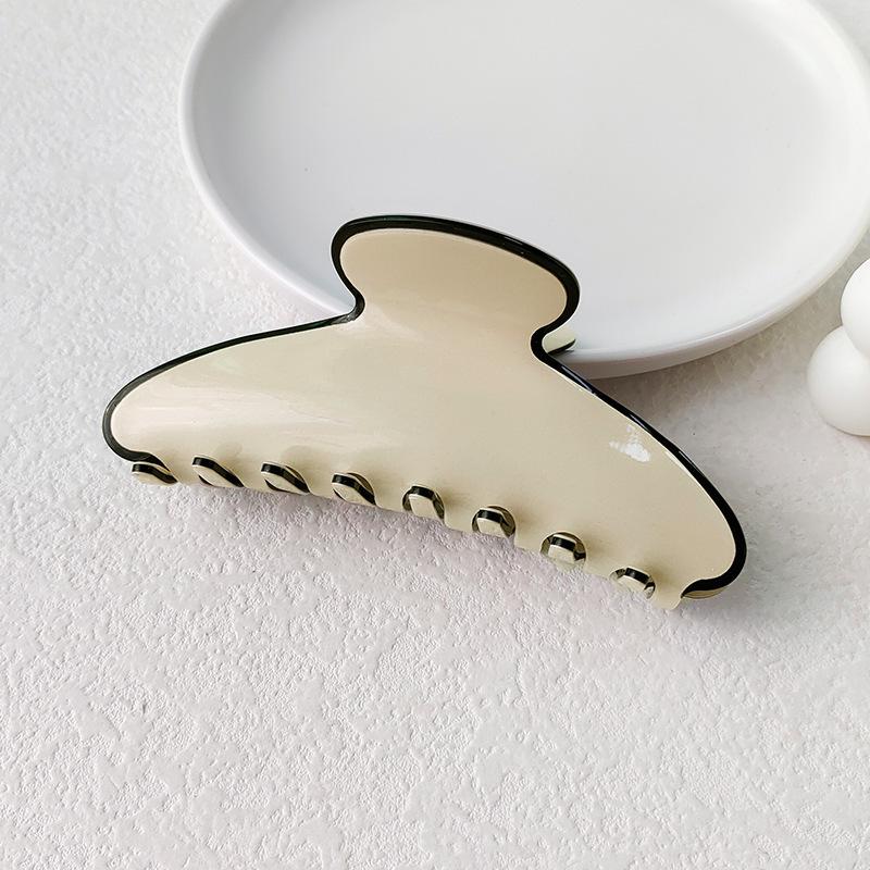 Elegant Multi-Color Acetate Hair Clip - Jelly Shark Grip for Women